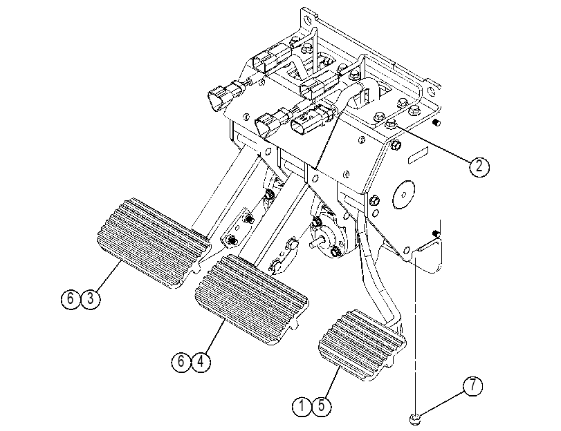 PEDAL GP-GOVERNOR & BRAKE 4366510 CAT