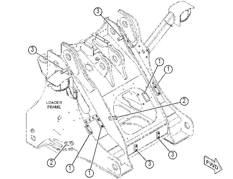 HARDWARE GP-LOADER FRAME 3929384 CAT