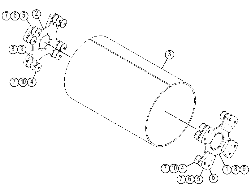 DRUM GP-COMPACTOR 4451832 CAT