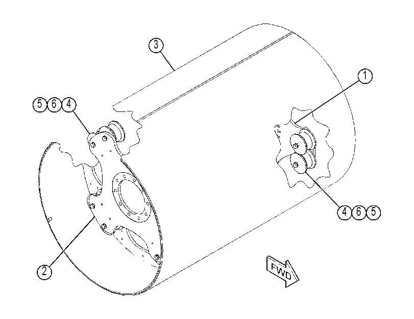 DRUM GP-COMPACTOR 4195073 CAT