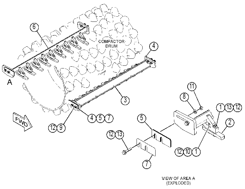 SCRAPER GP-DRUM 4623229 CAT