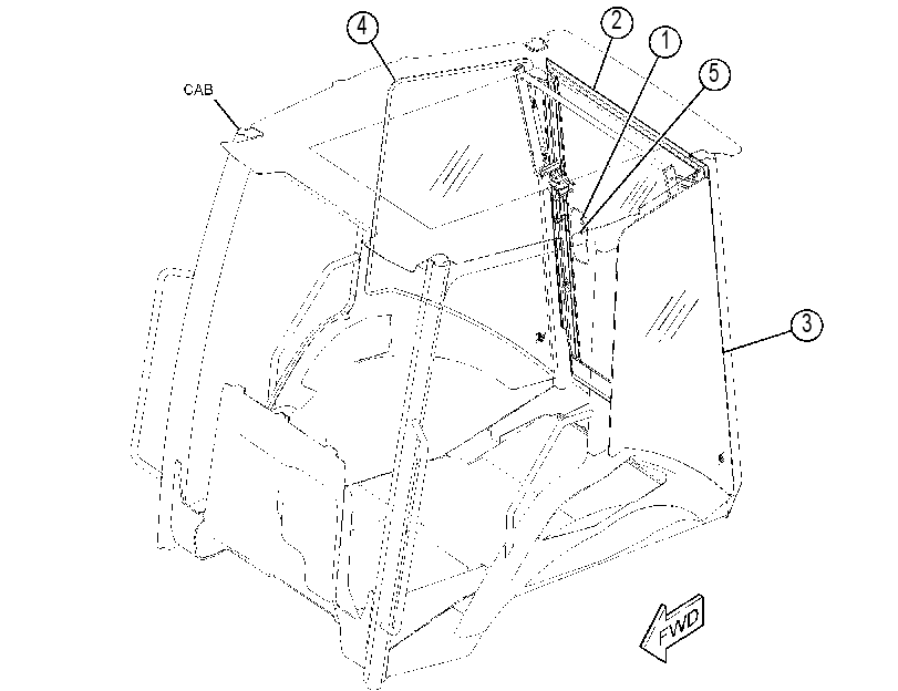 KIT-CAB WINDOW 4783806 CAT