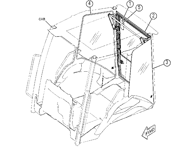KIT-CAB WINDOW 4783807 CAT