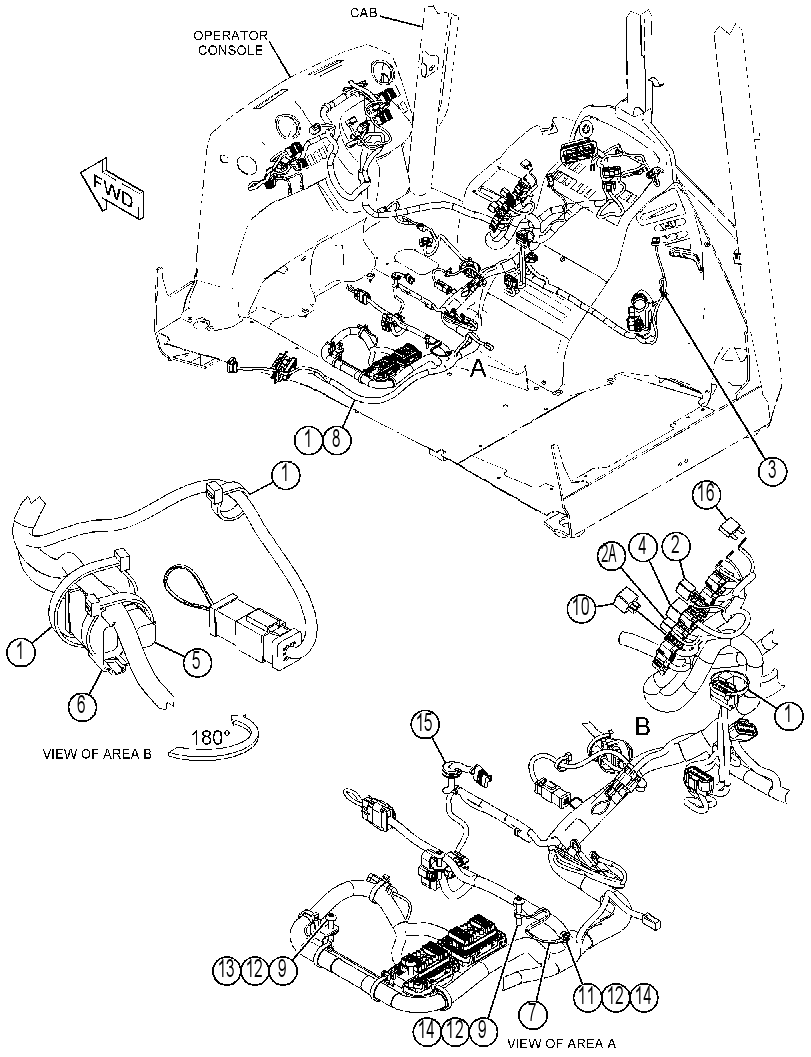 Проводка площадки 4305008 CAT