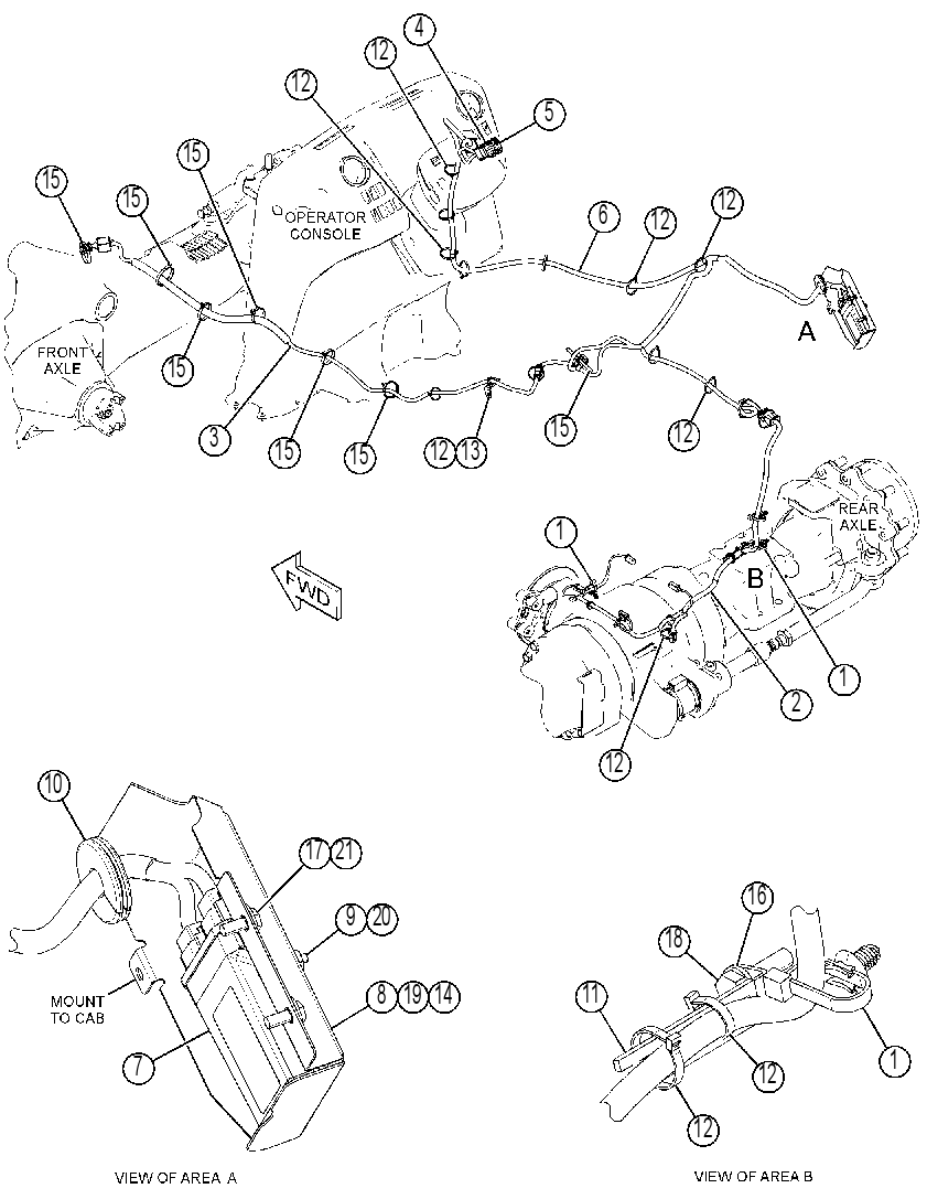 WIRING GP-STEERING 3876651 CAT