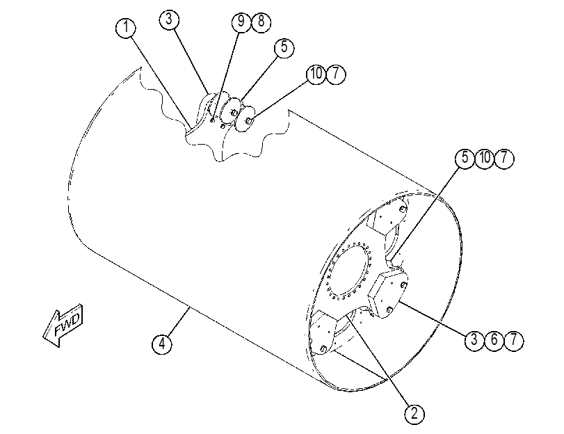 DRUM GP-COMPACTOR 4253525 CAT