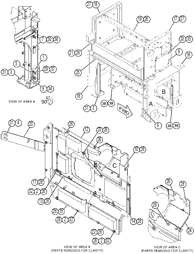 SUPPORT GP-EXHAUST 3828286 CAT