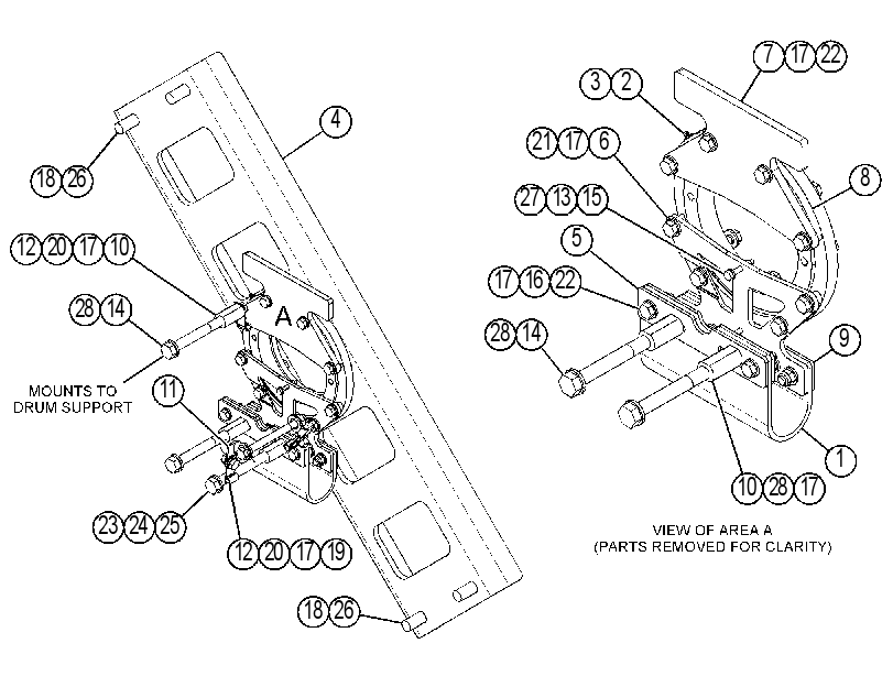 MOUNTING GP-DRUM 4701855 CAT