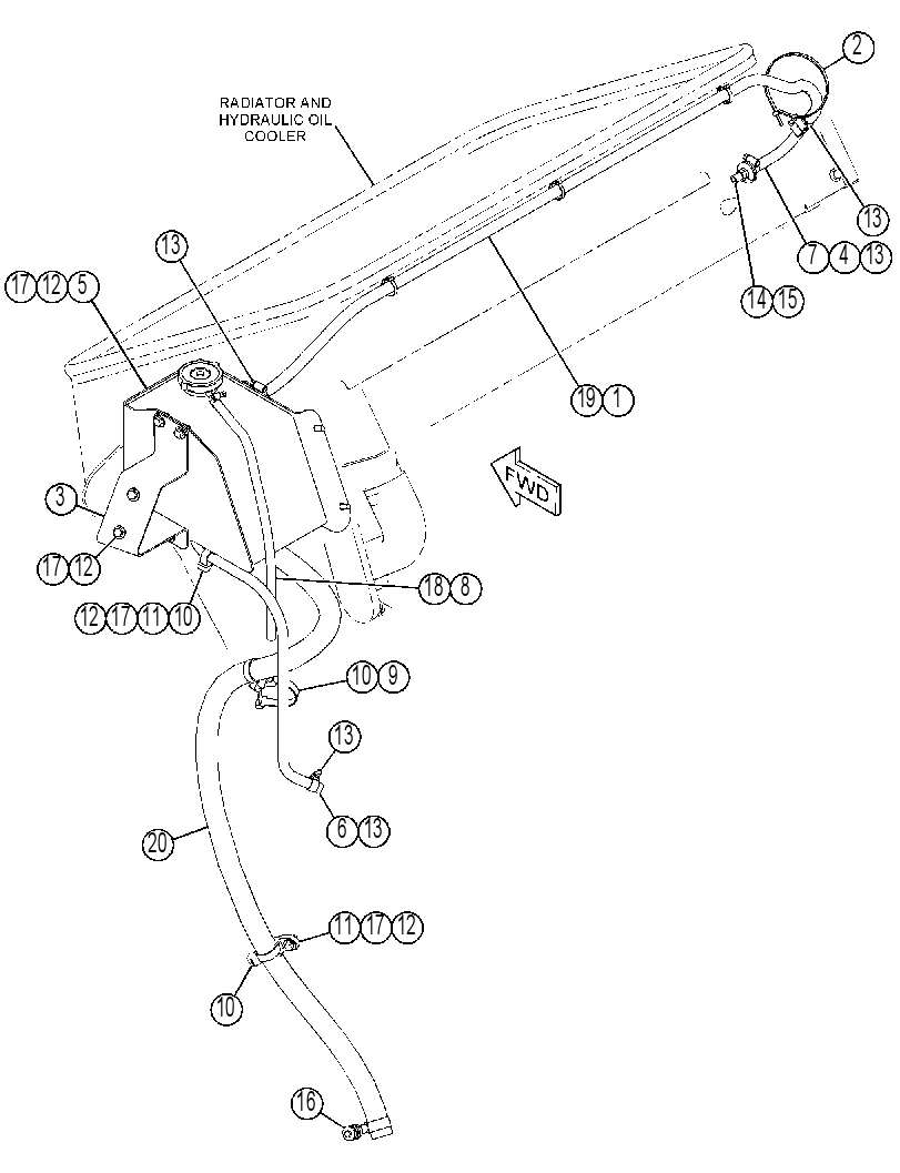 TANK & LINES GP-COOLANT 4226156 CAT