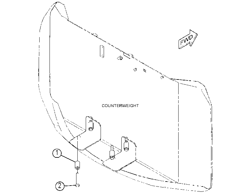 MOUNTING GP-COUNTERWEIGHT 4309374 CAT
