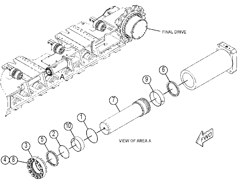 CYLINDER GP-TRACK TENSION 4251554 CAT