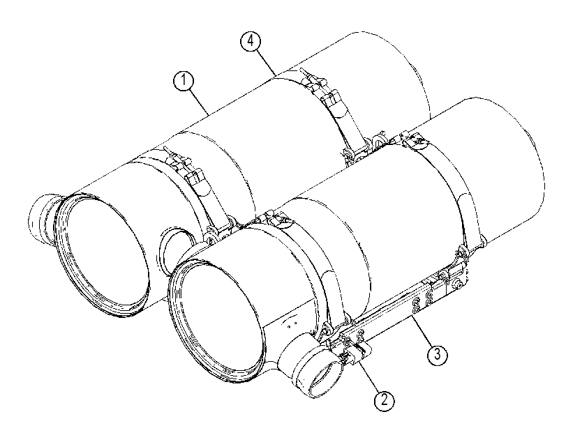 Модуль очистки выхлопа (компоновка) 4203547 CAT