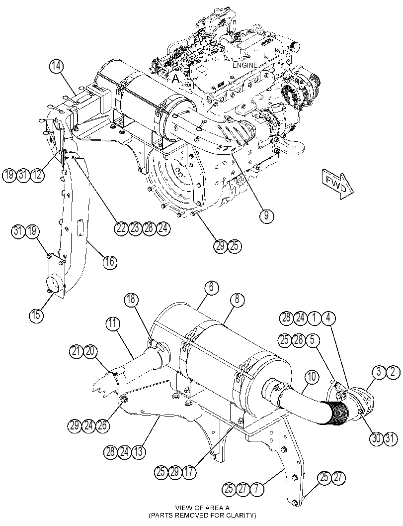 Глушитель 4195492 CAT