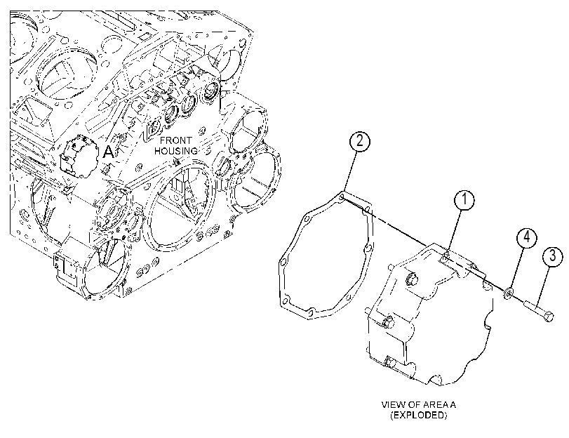 Крышка распредвала 4514408 CAT