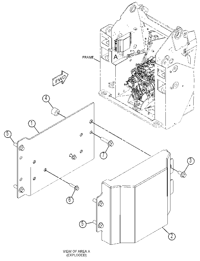 PLATE & MOUNTING GP-COVER 4165870 CAT