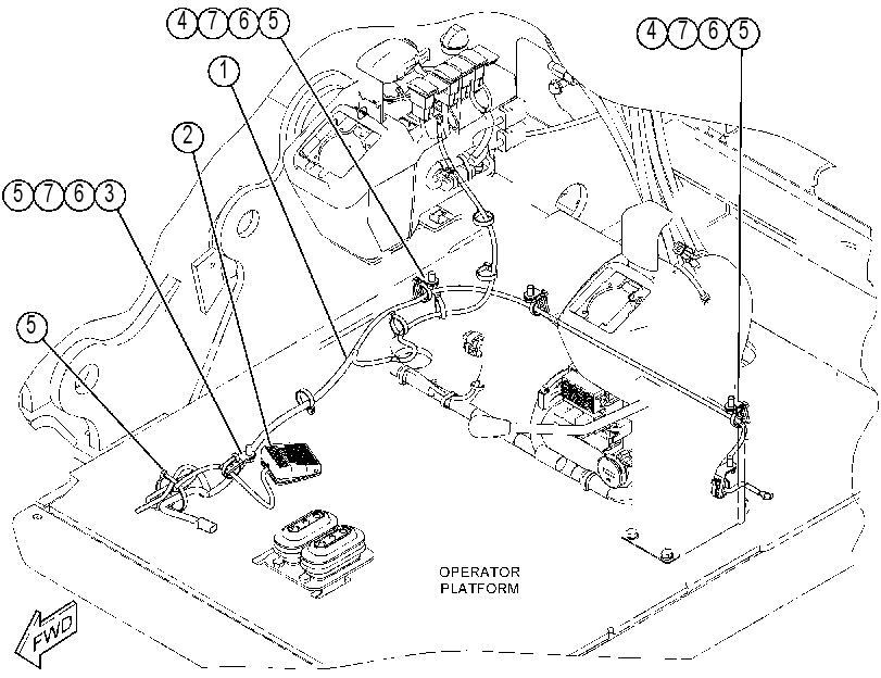 WIRING GP-AUXILIARY CONTROL 4356452 CAT