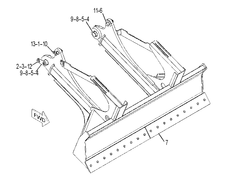 BLADE GP-DECKING 3787299 CAT
