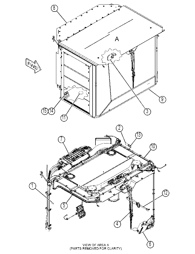 Кабина закрытая с ROPS 3622756 CAT