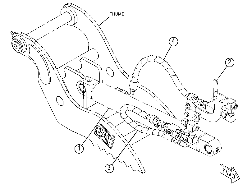 CYLINDER & LINES GP-THUMB 4522746 CAT