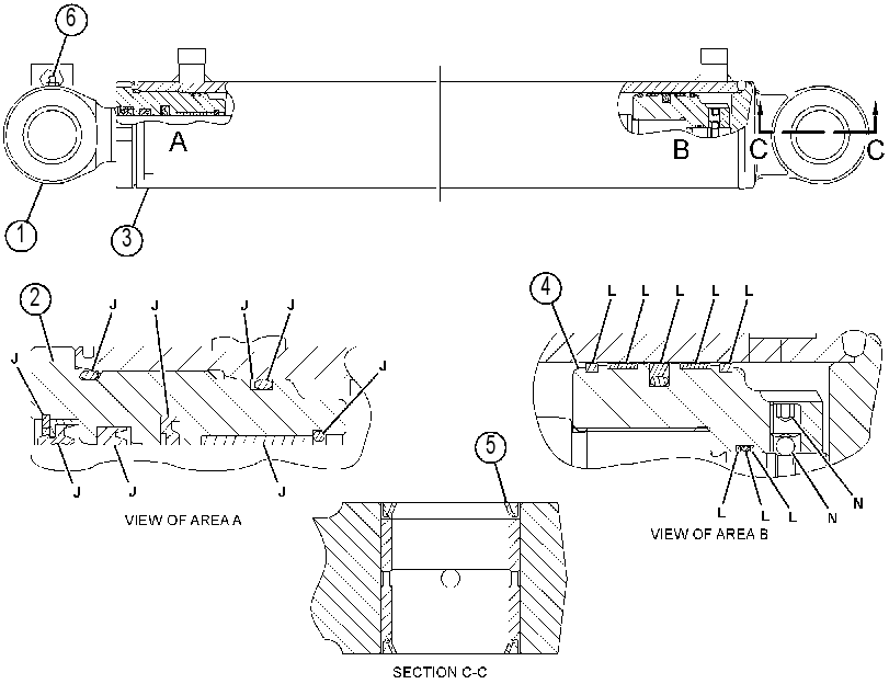 CYLINDER GP-SWING BOOM 3976976 CAT