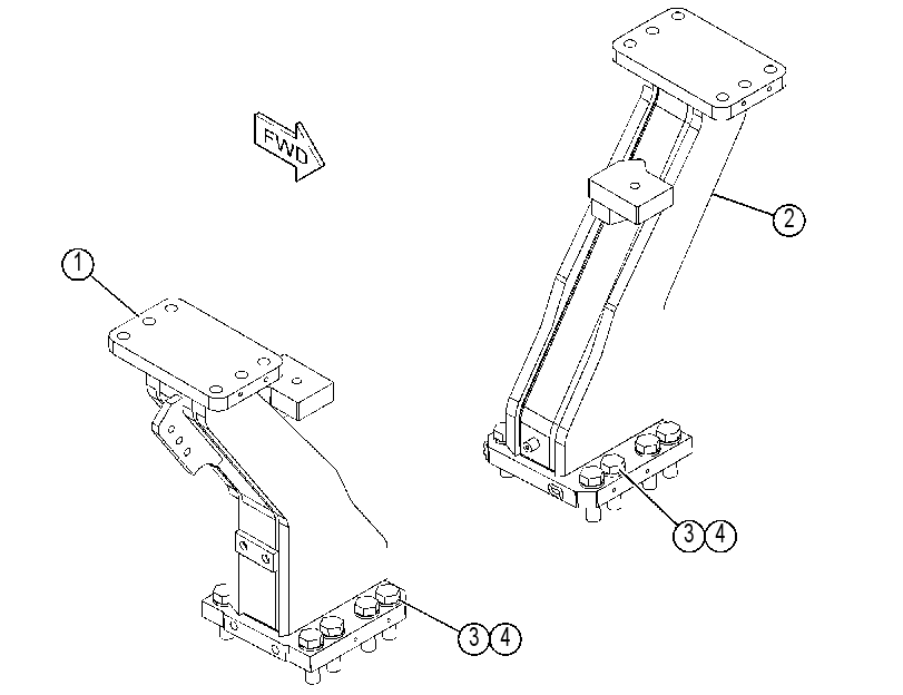 Крепление ROPS 4494895 CAT