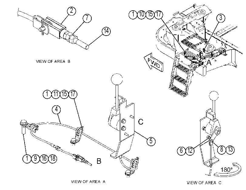 CABLE GP-CONTROL 4636806 CAT