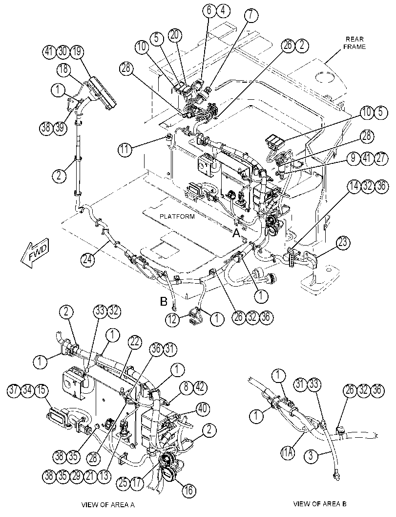 Проводка консоли 4608486 CAT