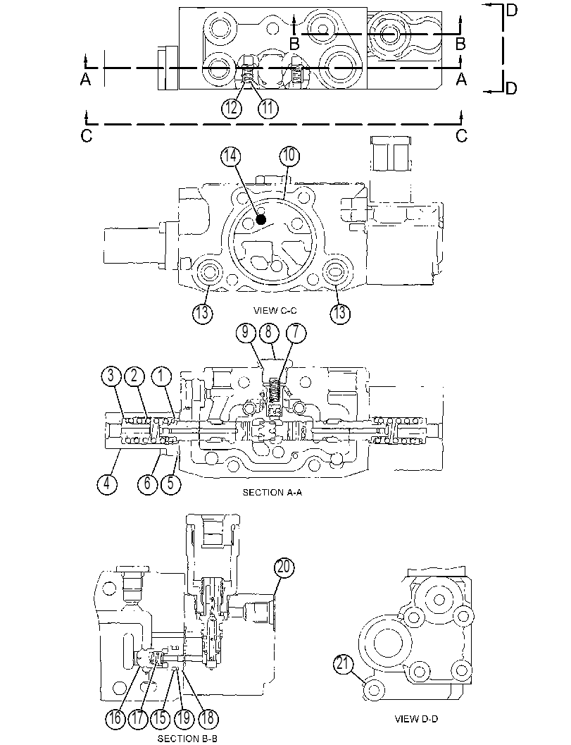 Клапан управляющий 4800613 CAT