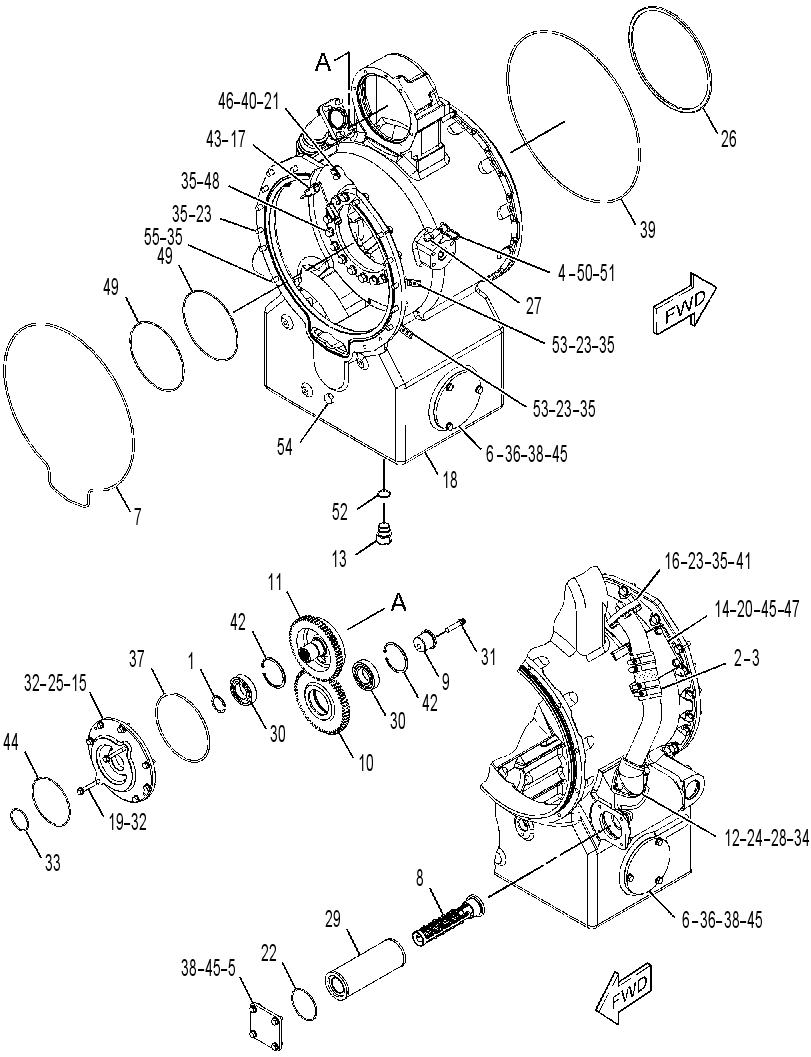 HOUSING GP-TORQUE CONVERTER 3502130 CAT