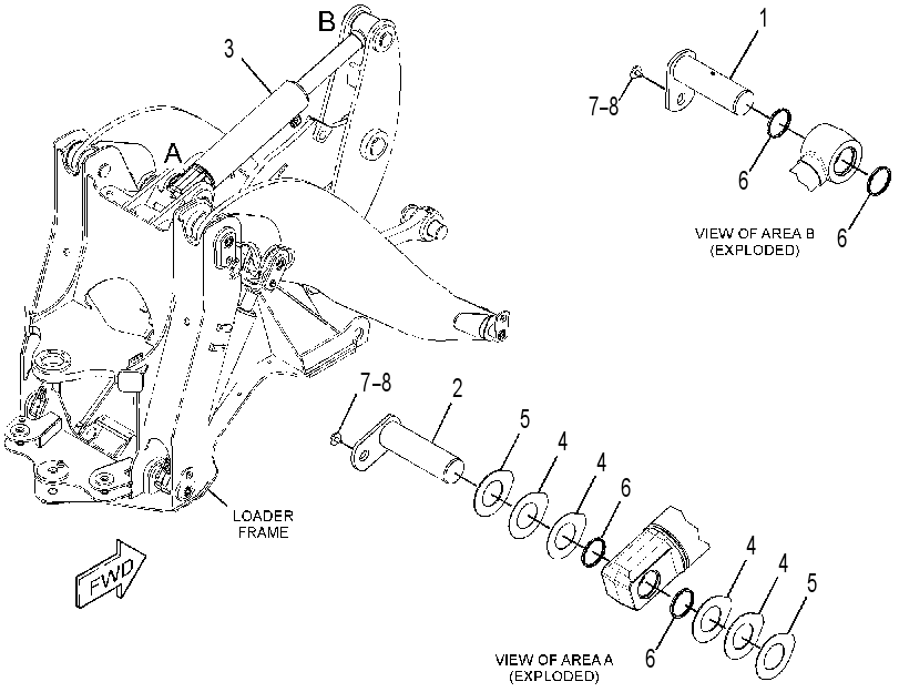 CYLINDER & MTG GP-TILT 3336541 CAT