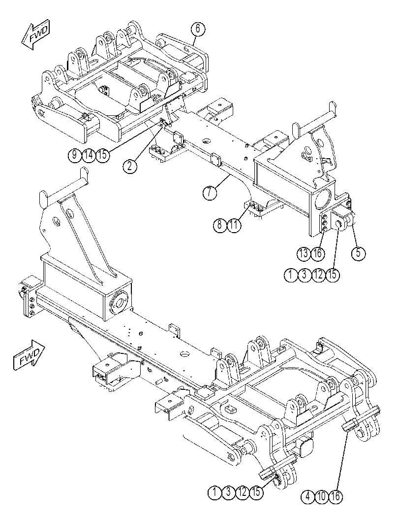 FRAME GP-CENTER 4484545 CAT