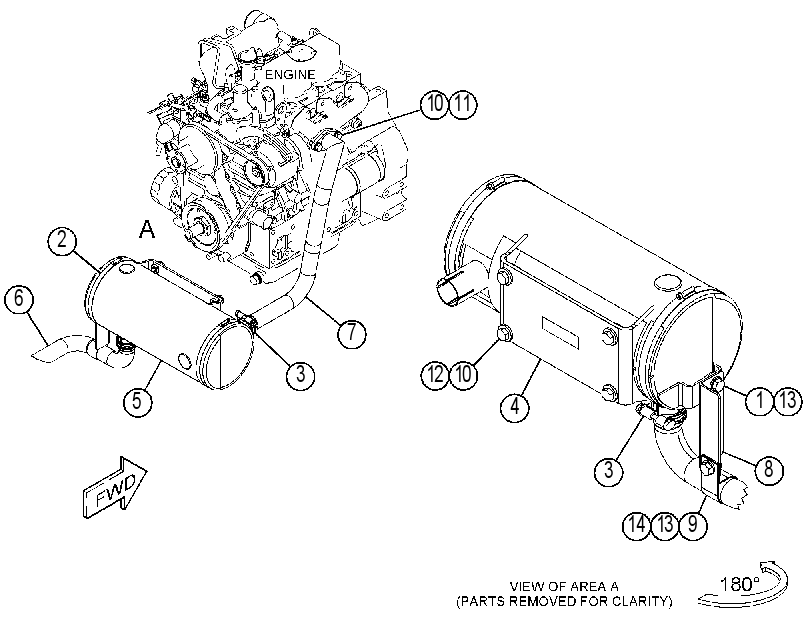 Глушитель 4551990 CAT