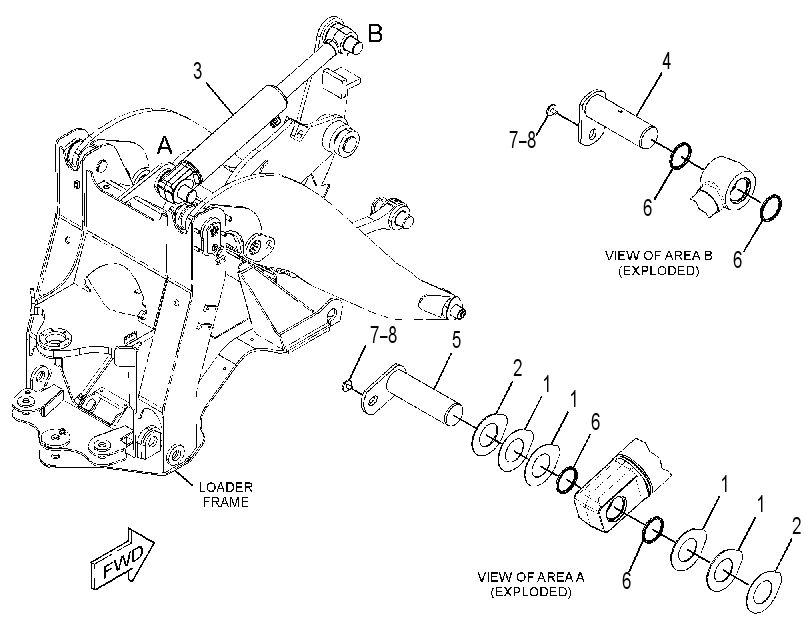 CYLINDER & MTG GP-TILT 3336546 CAT