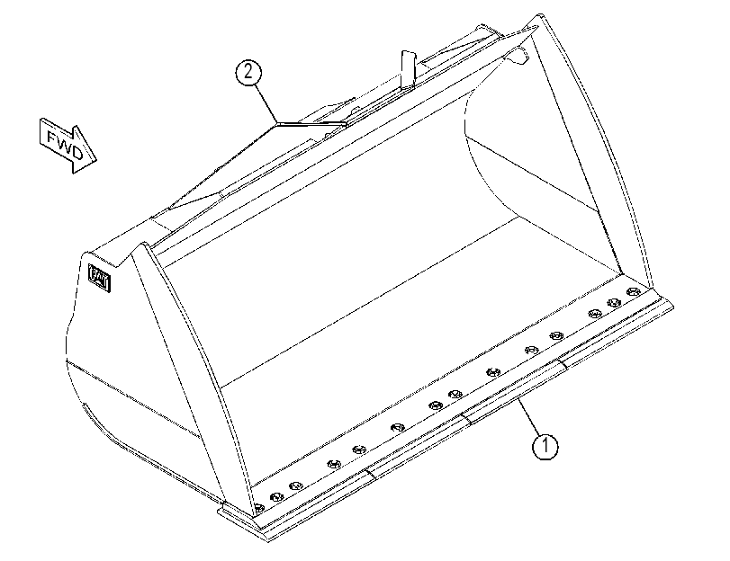 BUCKET AR-MATERIAL HANDLING 4590393 CAT