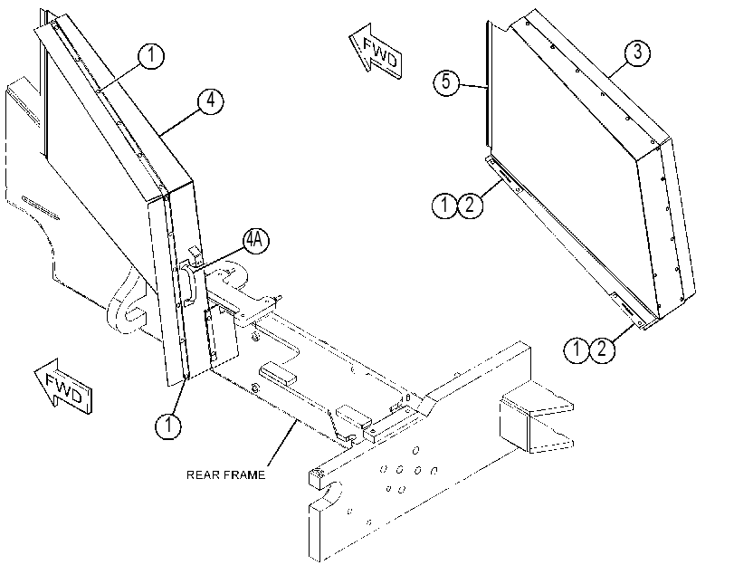 Панель боковая 4249069 CAT