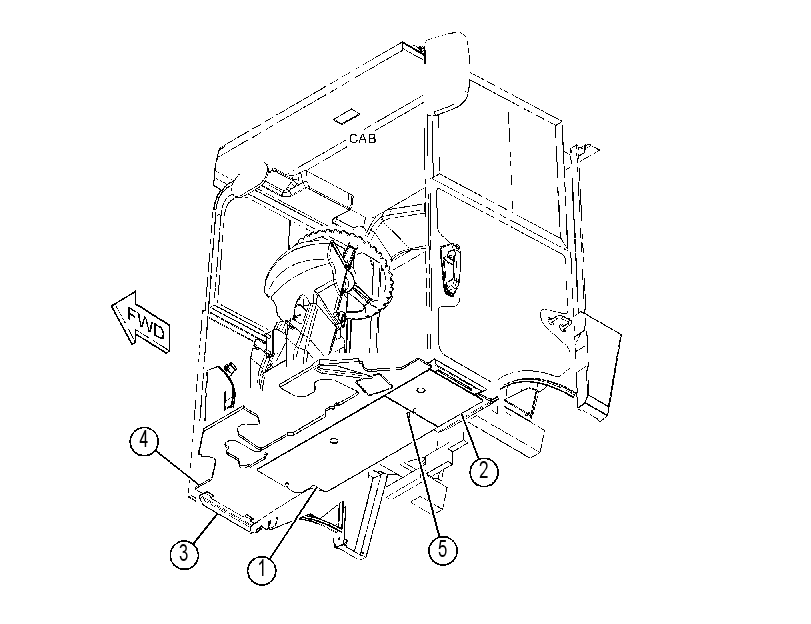 FLOOR MAT GP-CAB 4699477 CAT