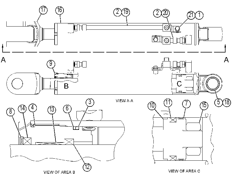 CYLINDER & MTG GP-LIFT 4526219 CAT