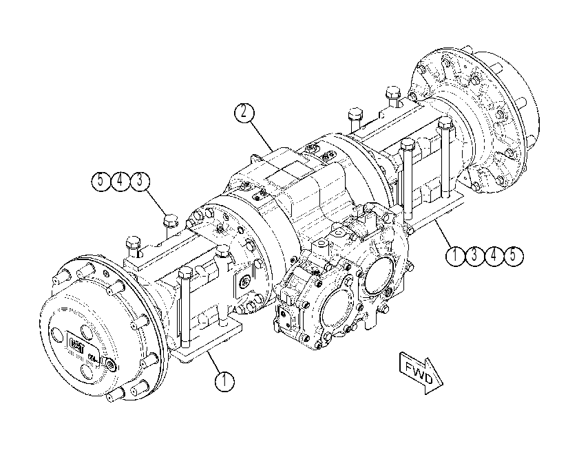 AXLE & MTG GP-DRIVE 3865614 CAT
