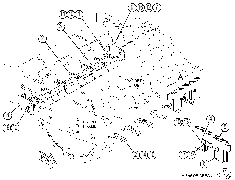 SCRAPER GP-DRUM 4332413 CAT