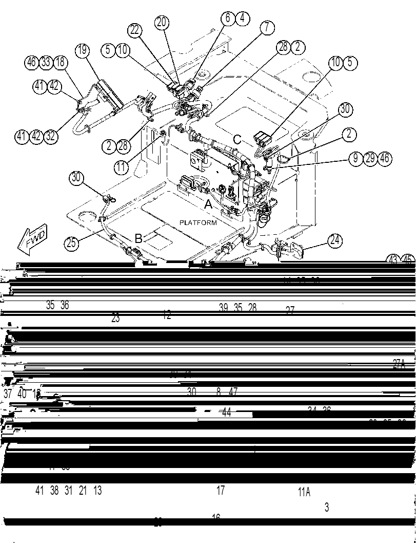 Проводка консоли 4608497 CAT