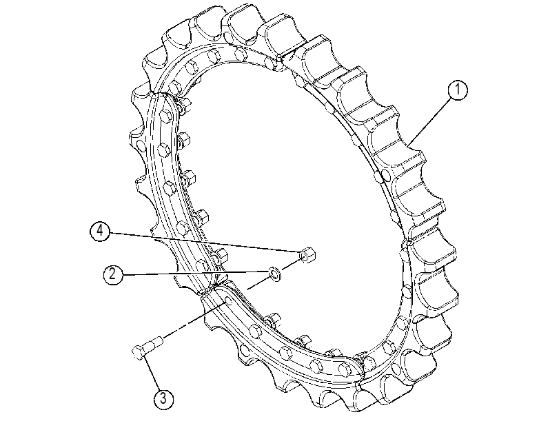 SEGMENT GP-SPROCKET 4586680 CAT
