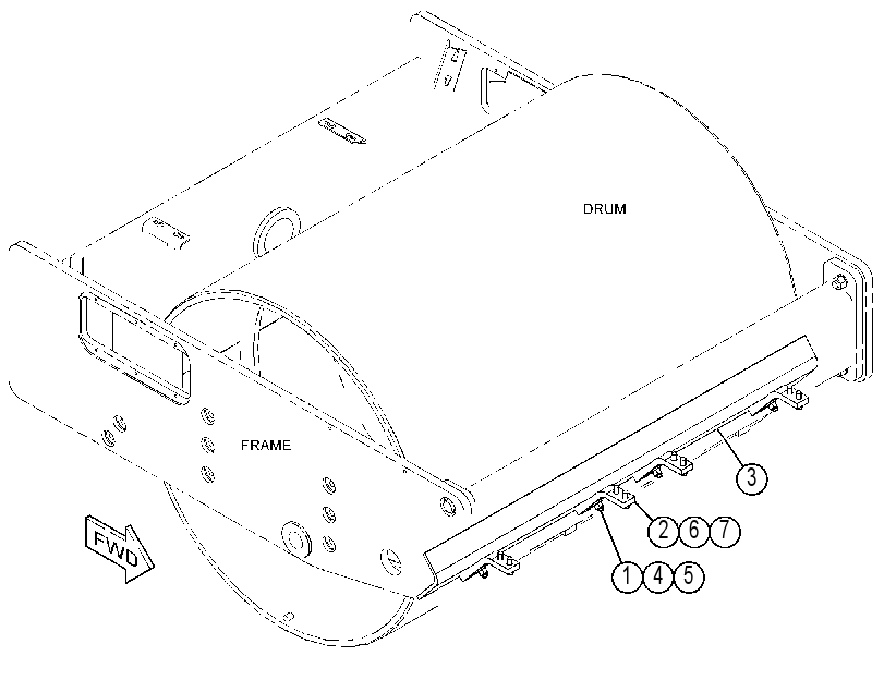 SCRAPER GP-DRUM 4332411 CAT