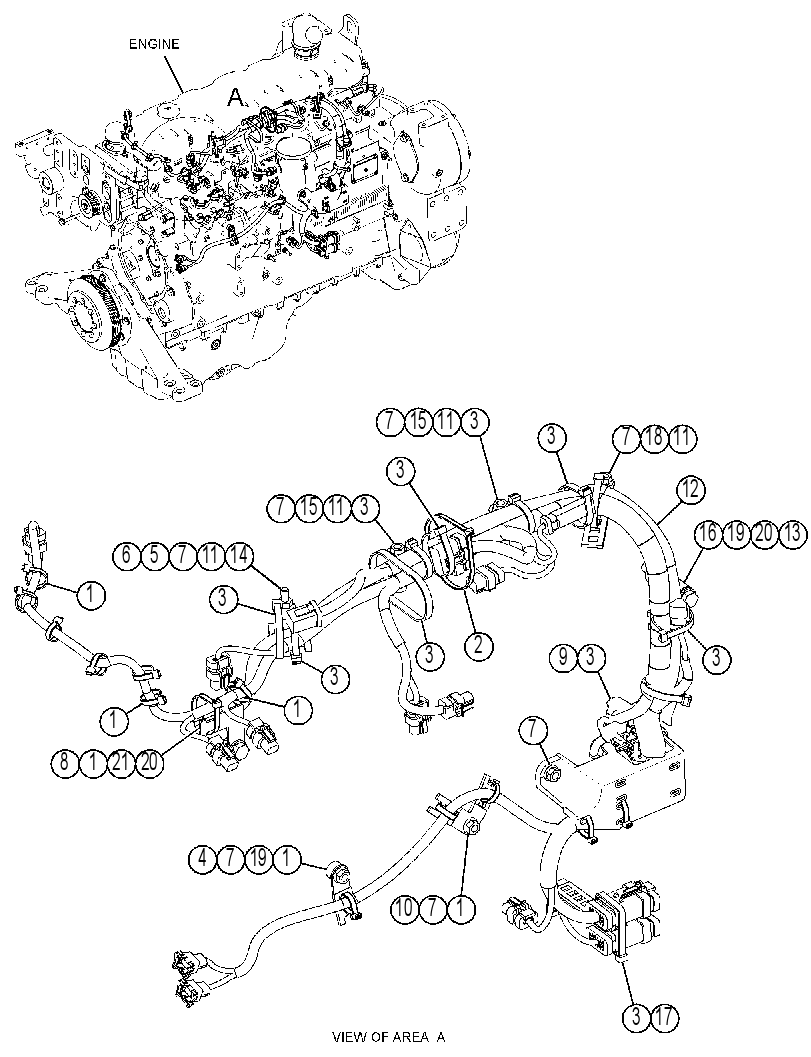Проводка электронного управления 4810577 CAT