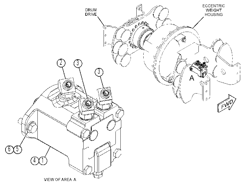 MOTOR & MTG GP-VIBRATORY 3865803 CAT