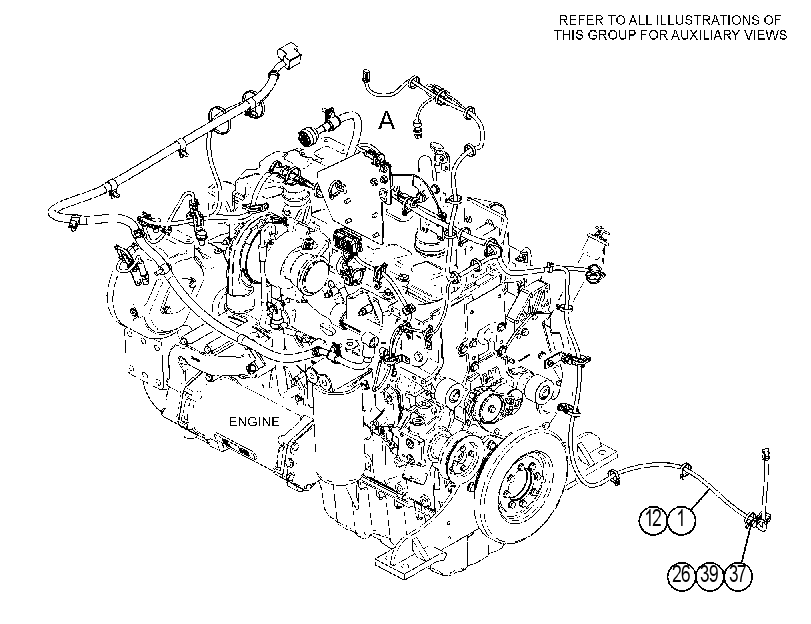 Проводка двигателя 3984435 CAT