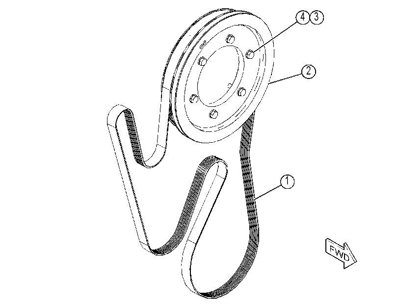 PULLEY GP-FAN & ALT DRIVE 3984337 CAT