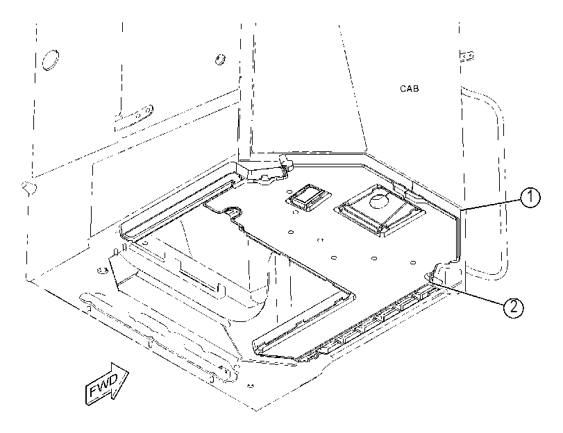 FLOOR MAT GP-CAB 4175468 CAT