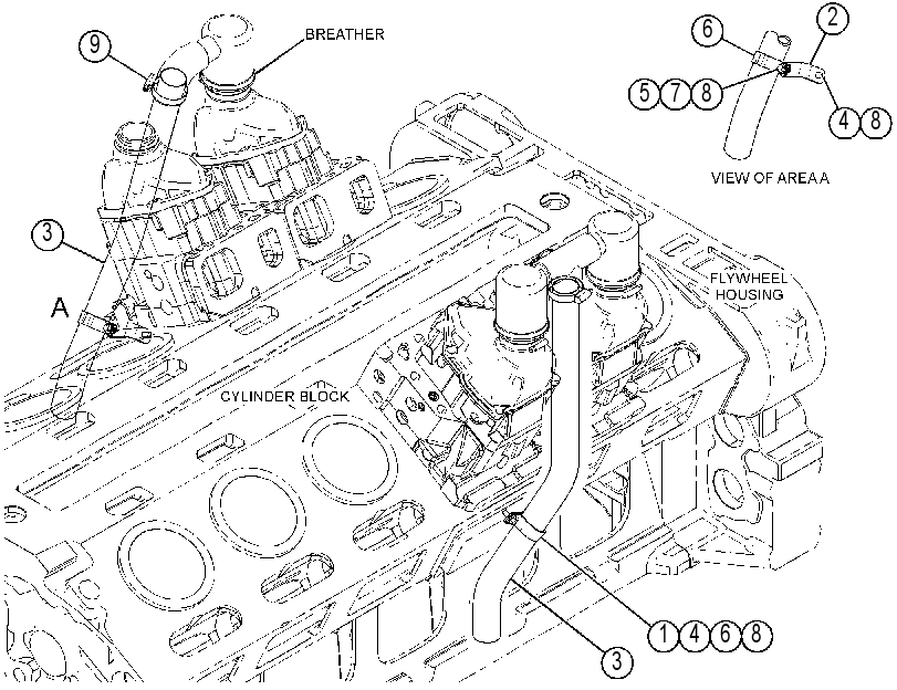 Система отвода газов 3849204 CAT