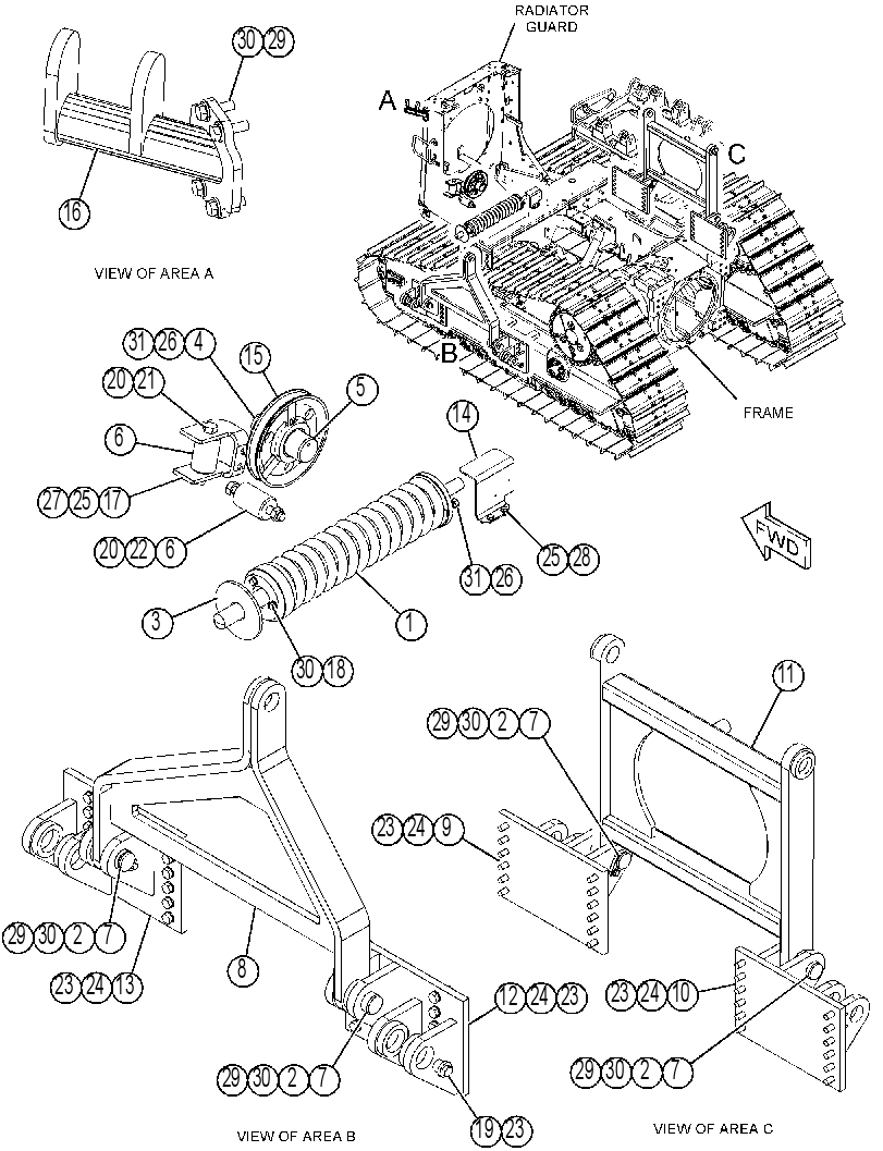 FRAME & MTG GP-PIPELAYER 4484535 CAT