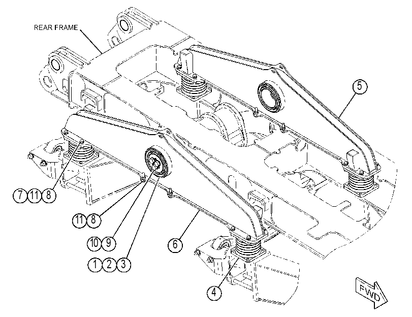 SUSPENSION GP-REAR EQUALIZER 4764005 CAT